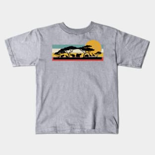 Safari Sunset Kids T-Shirt